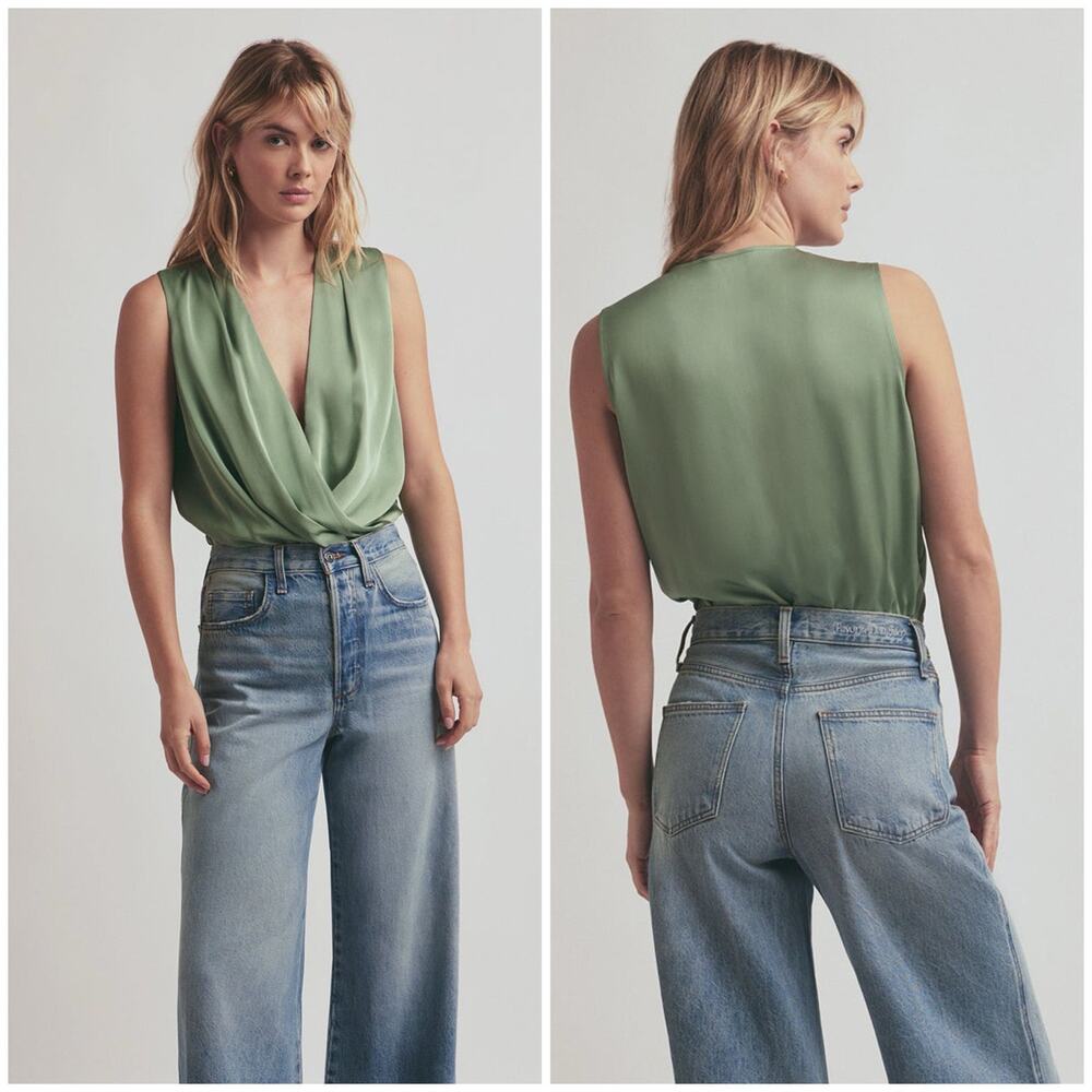 Favorite Daughter The Sleeveless Date Blouse Bodysuit size L